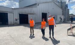 Visite préfète de la Creuse chez Aliment Bétail Limousin