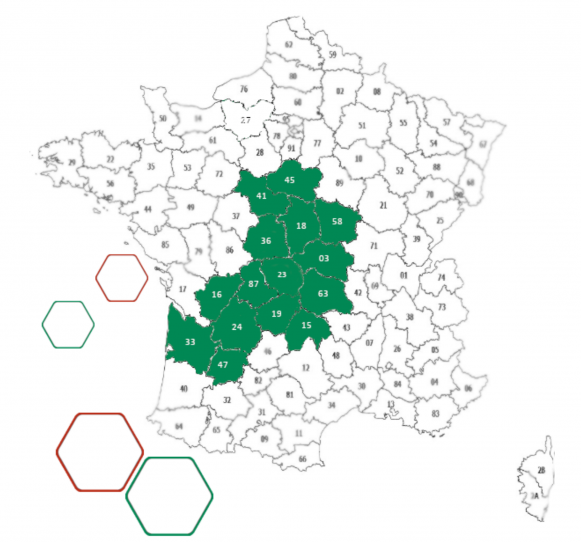 Zone d'activité de la société Aliment Bétail Limousin